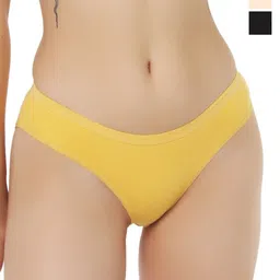 Liigne Pack Of 3 Cotton Mid-Rise Basic Briefs VCPC1814-XS-image-86