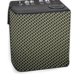 The Furnishing Tree Washing Machine Cover Check Coffee Compatible for LG 11 KG Semi-Automatic Top L-image-22