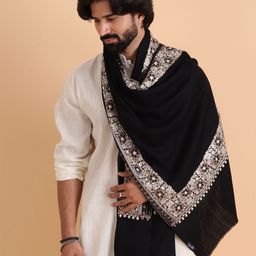 Tweedle Men Embroidered Stole-image-94