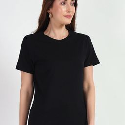 URBANICE Women Round Neck Relaxed Fit T-shirt-image-65