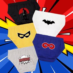 Nusyl Boys Pack Of 5 Superhero Squad Printed Briefs NUBCBRFPO5.0067-picture-30