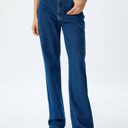 Koton Women Straight Fit High-Rise Trousers-image-87