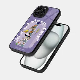 macmerise Cartoon Characters Printed iPhone 16 Pro Max Bumper Case Mobile Accessories-10