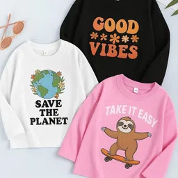 DAMN GUD DG Kids-Unisex Black Cotton Tshirts-picture-23