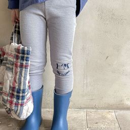 LULU & SKY Girls Typographic Ankle Length Leggings-image-76