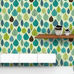 ArtzFolio Printed UV-Resistant Anti-Bacterial Autumn Leaf Peel & Stick Wallpaper-image-56
