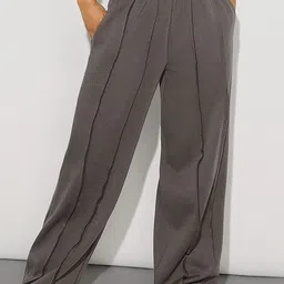 StyleCast x Revolte Women Straight Fit Easy Wash Pleated Chinos Trousers-image-34