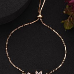 VOGUE HAIR ACCESSORIES American Diamond Studded Wraparound Bracelet-image-54