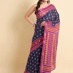 Anouk Rustic Zari Ikat Saree-40