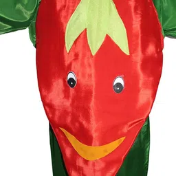 Kaku Fancy dresses Kids Printed Chilly Shape Cutout & Cap-image-4