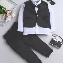 FOURFOLDS Boys Single-Breasted 3-Piece Suits-image-67