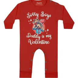 Arvesa Infants Sorry Boys Daddy My Valentine Printed Bodysuit-picture-8