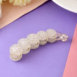 Silvermerc Designs Women Embellished Crystal Hair Banana Clip-79