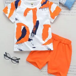 BAESD Unisex Kids Printed T-shirt with Shorts-image-22
