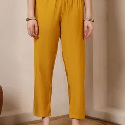 Nehamta Women Regular Pure Cotton Kurta & Trouser With Dupatta image 5