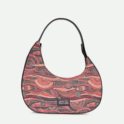 ZOUK Pithora Artistry Printed Half Moon Shoulder Bag-43