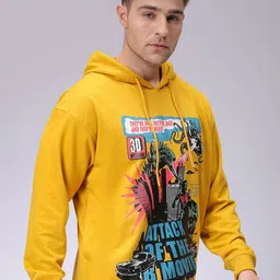 The Indian Garage Co Men Printed Hooded Sweatshirt-picture-10