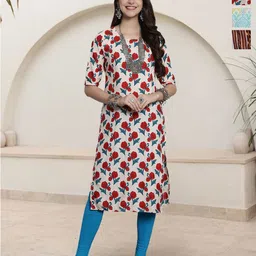 HERE&NOW Women Pack of 3 Ethnic Motifs Printed Straight Kurta-57