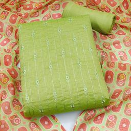 SHADOW & SAINING Embroidered Sequnnied Unstitched Dress Material-picture-42
