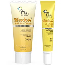 FIXDERMA Set Of Shadow SPF 50 Face Sunscreen & Lip Shield - 40g + 15g-18