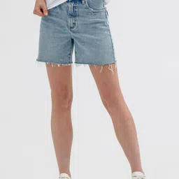 Wrangler Women Hot Wheels High-Rise Denim Shorts-image-64