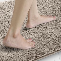 OBSESSIONS Taupe-Colored 2400 GSM Non-Slip Bath Rugs image 3