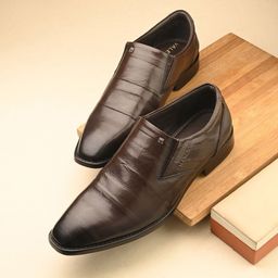 Valentino Men Leather Formal Slip-Ons-image-79