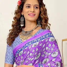 Pandadi Saree Ajrak Block Print Sarees image 2