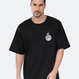 Organic Chics Men Printed Drop-Shoulder Sleeves Pure Cotton Anti Odour T-shirt-image-52