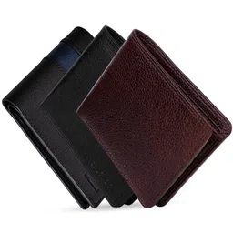 Hayes London Men Pack of 3 Genuine Leather with RFID Blocking Wallets-image-34