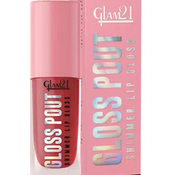 GLAM21 Gloss Pout Shimmer Non Sticky Lip Gloss- 7 g- Crimson Kiss 03-1