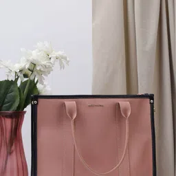 Bagsy Malone Women Textured Solid Structured Tote Bag-image-14