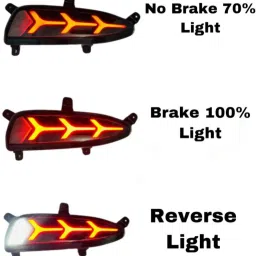 rohaneshop Hyundai Elite i20 ( 2018+ ) Non - Matrix 2 Function Reflector with Reverse Light Car Reflector Light image 4