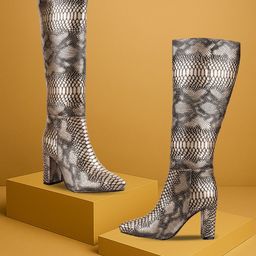 Bxxy Women Casual Block-Heeled Winter Boots-image-25