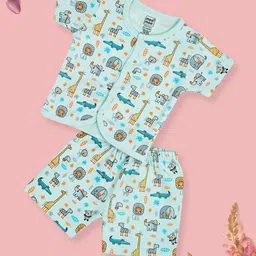 MeeMee Boys Printed Shirt with Shorts-73