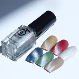 BEROMT Magnetic Cat Eye Quick Dry Nail Polish - 8 ml - BNP417 - Silver-29