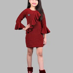 BAESD Bell Sleeve Bodycon Midi Dress-image-9