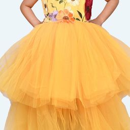 Modish Net Fit & Flare Dress image 4