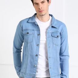 SZN Men Solid Denim Jacket-picture-55