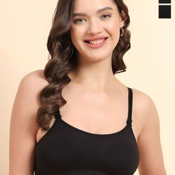 KOMLI Bralette Pack of 2 Solid Full Coverage Bra-52