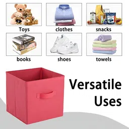 Aura Green Set Of 2 Square Foldable & Multipurpose Wardrobe Storage Box image 5