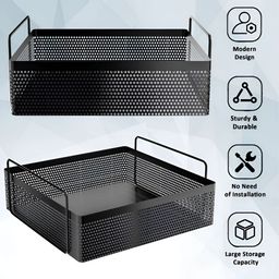 RUBOXA Black Set of 2 Regular Multi-Utility Organisers image 5