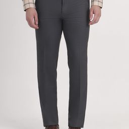 Greenfibre Men Slim Fit Mid-Rise Formal Trousers-picture-40