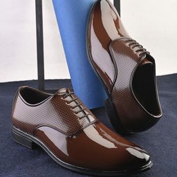 INVICTUS Textured Lace Up Oxfords Shoes-picture-27