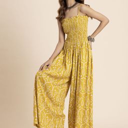 Moomaya Printed Sleeveless Basic Jumpsuit-picture-57