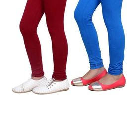 Tik Tok WEARS Girls Maroon Churidar Length Leggings-picture-15