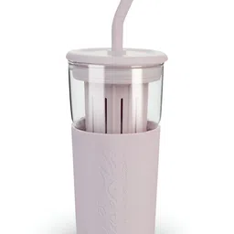 YELONA Lavender Single Glass Solid Double Wall Vacuum Water Bottle-56