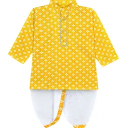 mustmom Boys Floral Printed Kurta with Dhoti Pant-15