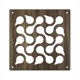 RANDOM Brown Geometric Window Blinds image 3