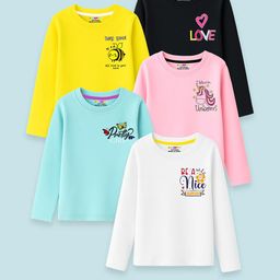 KUCHIPOO Kids-Girls Multi Tshirts-image-97